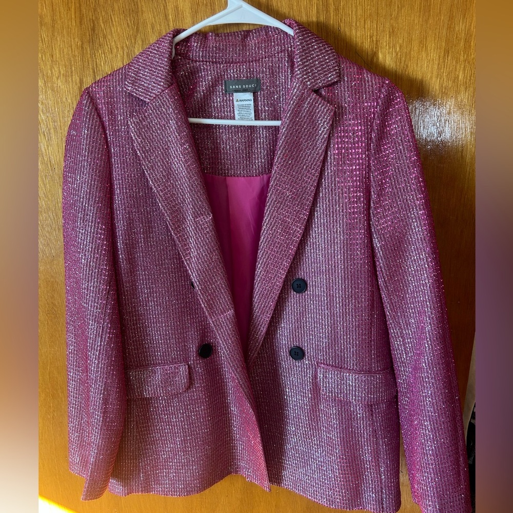 Sans Souci Pink Shimmer Blazer